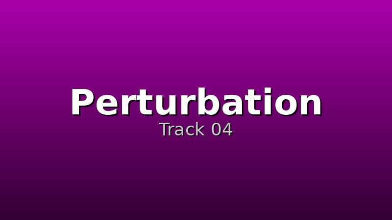 Perturbation track cover
