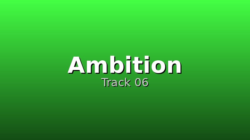 Ambition track cover